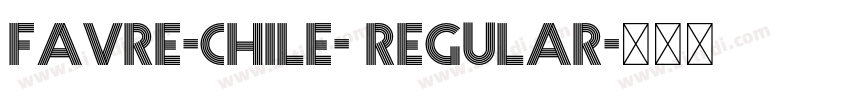 Favre-chile- regular字体转换